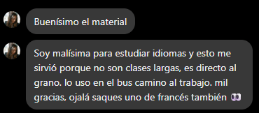 Testimonio de estudiante de Italiano Ilustrado